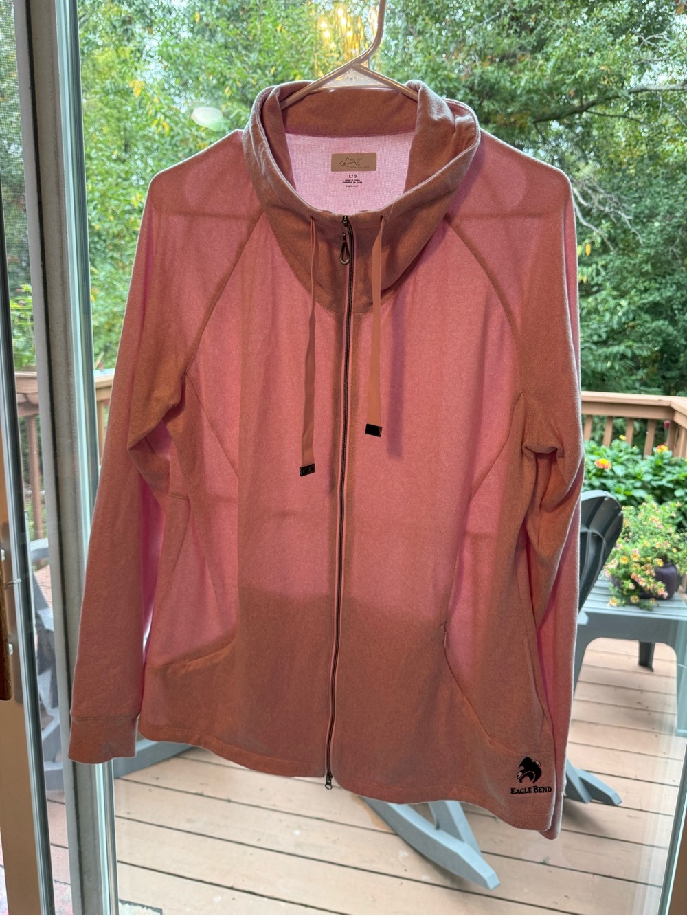 Collection Eagle Blend Pink Full‑Zip Sweatshirt